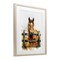 Stupell Industries Cowboy's Horse & Fence Framed Print Under Glass, design by Christine Simpson Art